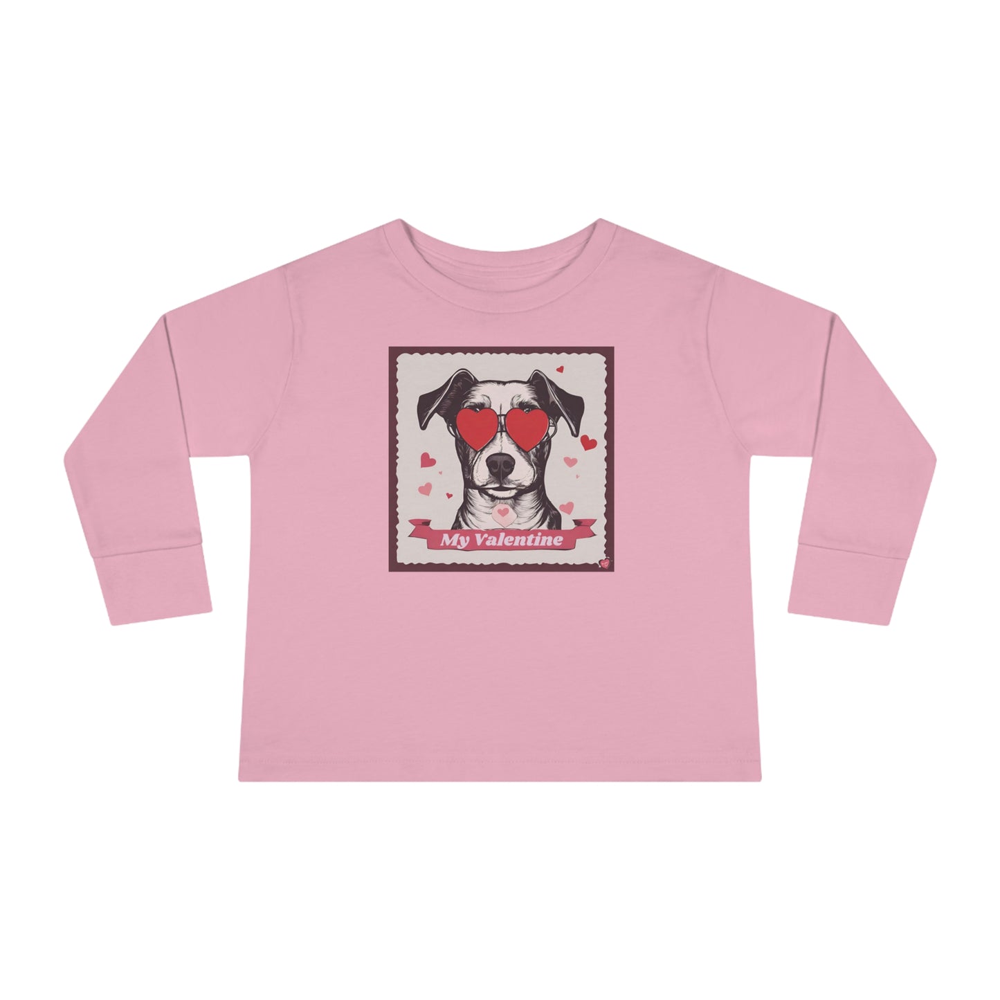 My Dog Valentine: Toddler Long Sleeve Tee