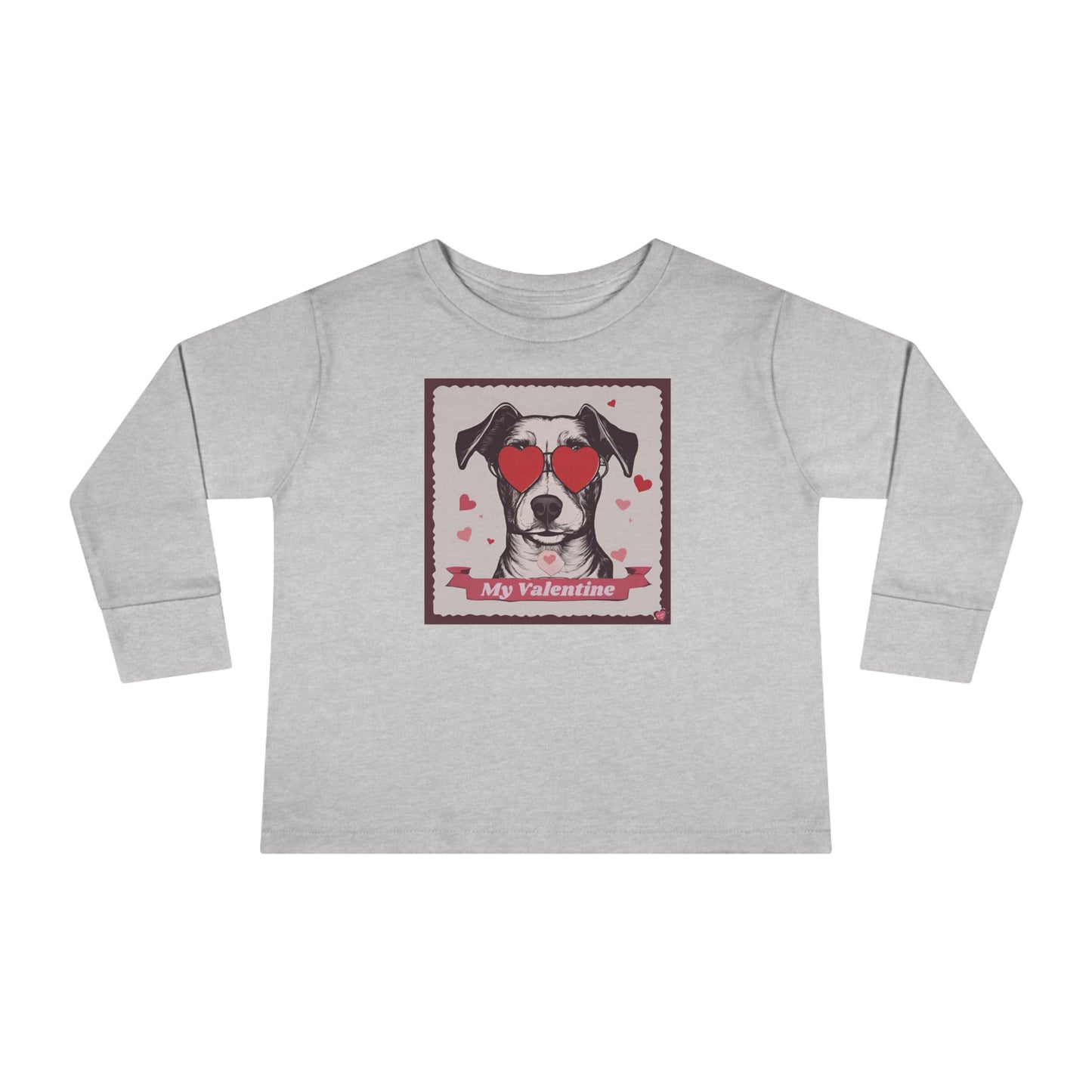 My Dog Valentine: Toddler Long Sleeve Tee