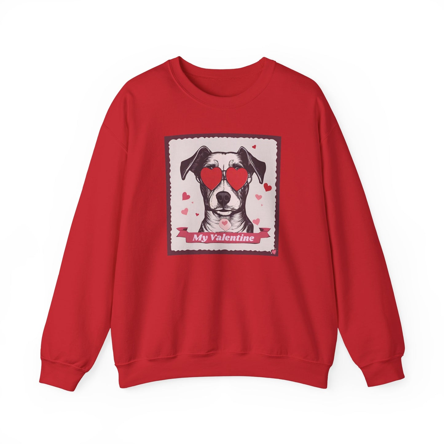 My Valentine Dog Crewneck Sweatshirt