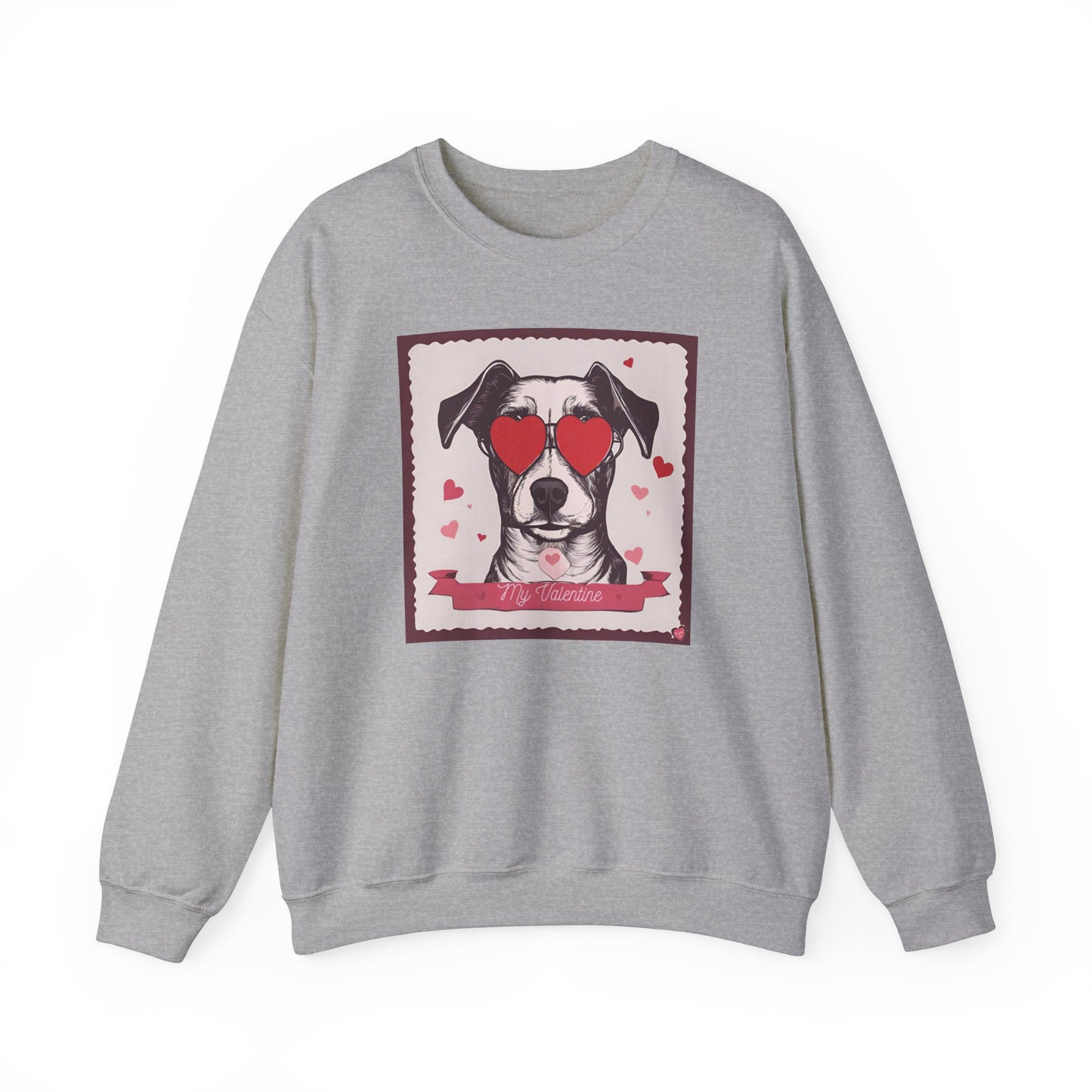 My Valentine Dog Crewneck Sweatshirt